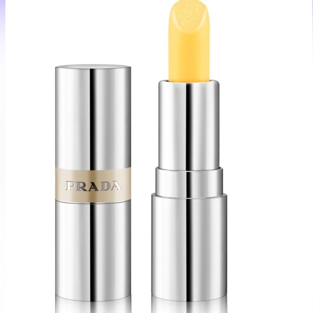 Prada Lip Balm in  U002 Banana Yellow - Sheer Golden Yellow Shimmer  Travel